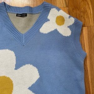SHEIN Floral Pattern Sweater Vest